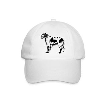 Epagneul Breton - Baseballkappe - Weiß/Weiß - Vorne