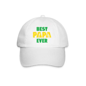 Meilleur papa de tous les temps - Casquette classique - blanc/blanc - Devant