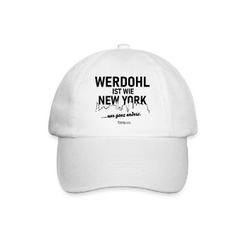 Werdohl ist wie New York - Baseballkappe - Weiß/Weiß - Vorne