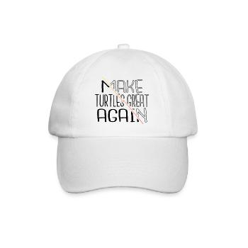 turtle doves tortoises humor awesome duck jokes - Baseball Cap - white/white - Front