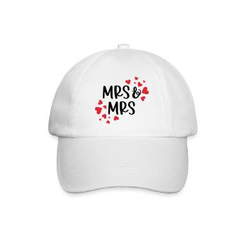 MRS & MRS LOVE LOVE GIRLS FEMMES MOTIFS LGBT - Casquette classique - blanc/blanc - Devant
