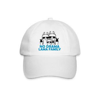Parents No Drama Llama - Baseball Cap - white/white - Front