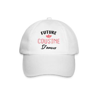 future cousine d'amour - Casquette classique - blanc/blanc - Devant