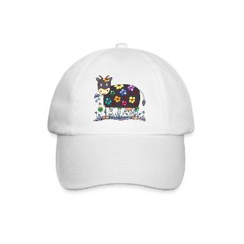 Cow - Baseball Cap - white/white - Front