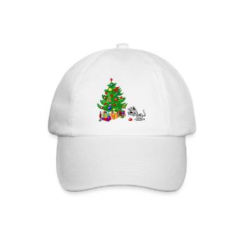 christmas tree christmas christmas children baby - Baseball Cap - white/white - Front