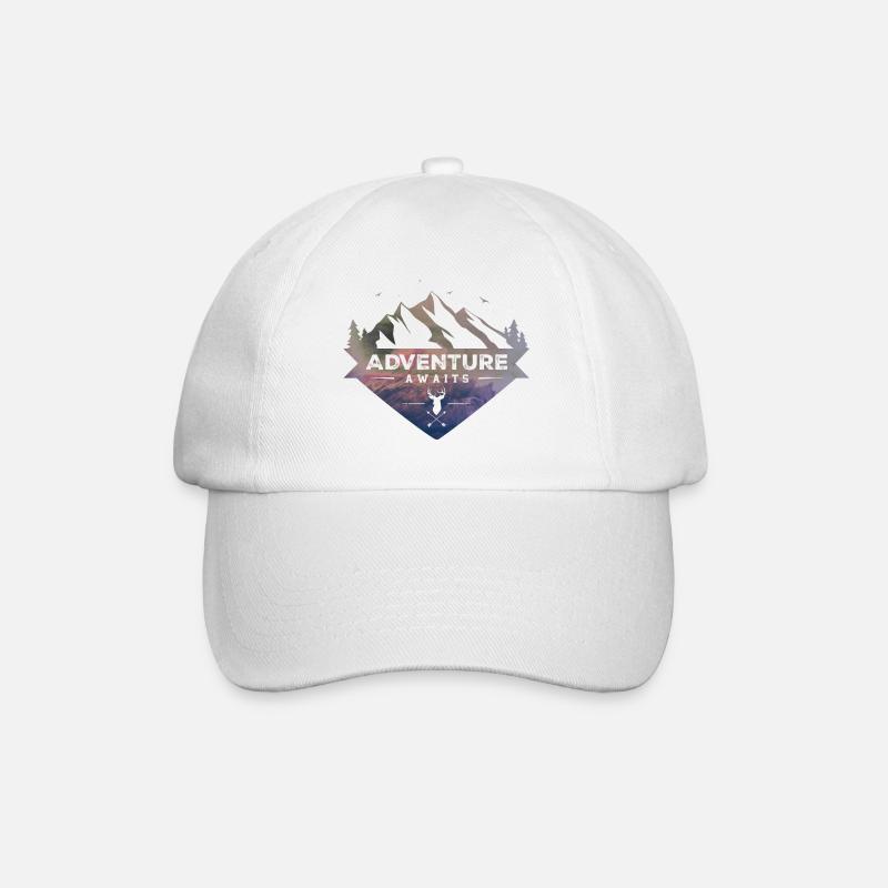L’aventure vous attend - Casquette classique - blanc/blanc