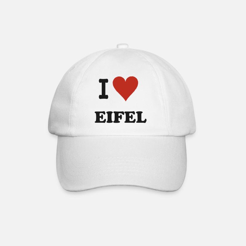 i Love Eifel - Baseball Cap - white/white