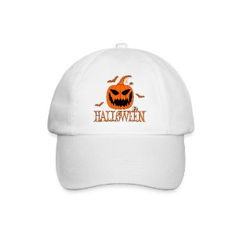 Halloween Orange - Baseballkappe - Weiß/Weiß - Vorne