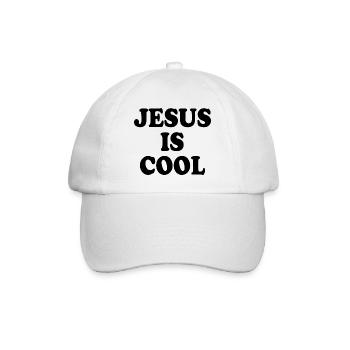 Jesus is cool - Baseball Cap - white/white - Front