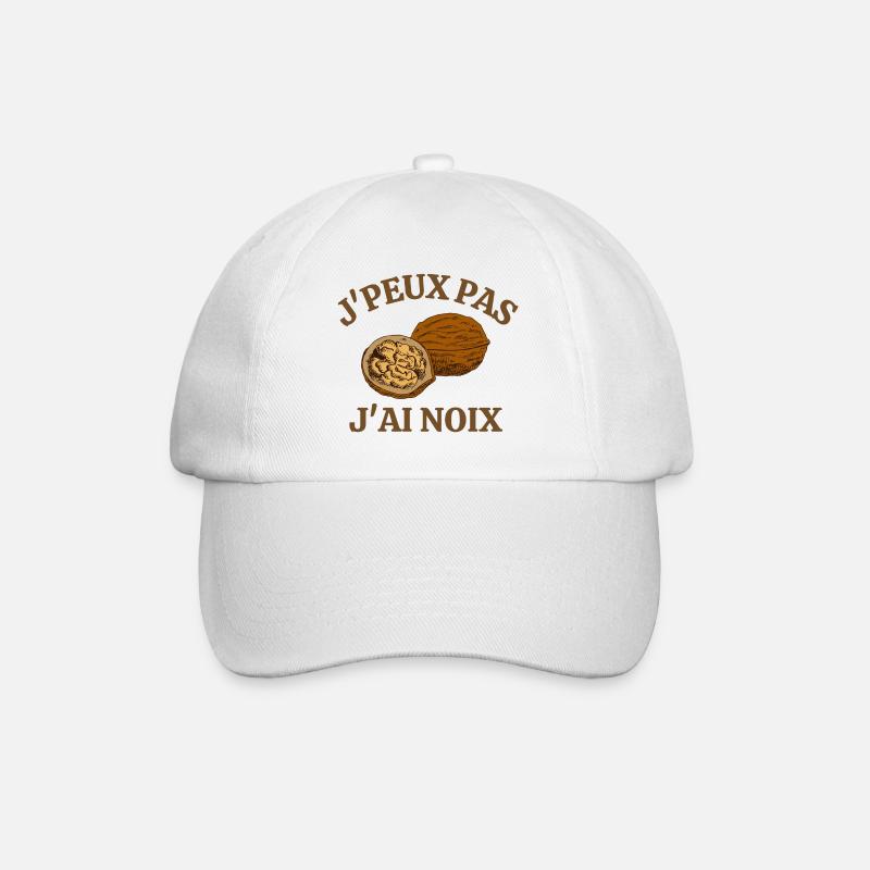 noix, ramasser des noix, saison des noix - Casquette classique - blanc/blanc