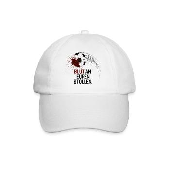 Coupe du monde Qatar Protestation 2022 Sang sur le maillot de protestation de Stollen - Casquette classique - blanc/blanc - Devant