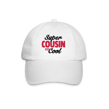 super cousin cool / cadeau humour cousin - Casquette classique - blanc/blanc - Devant