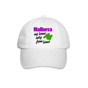 Mallorca - my home away from home - Baseball Cap - white/white - Front