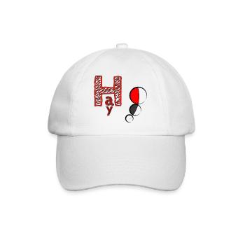 cool message - Baseball Cap - white/white - Front