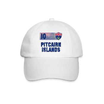 Pitcairninseln Fußball Mannschaft - Baseballkappe - Weiß/Weiß - Vorne