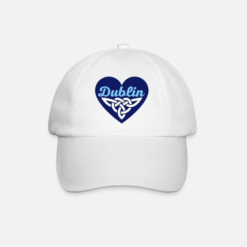 Dublin Celtic Heart - Baseballkappe - Weiß/Weiß