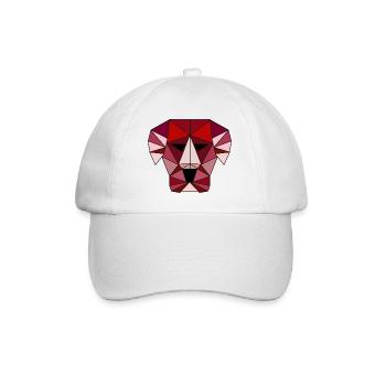 roter Hund - Baseballkappe - Weiß/Weiß - Vorne