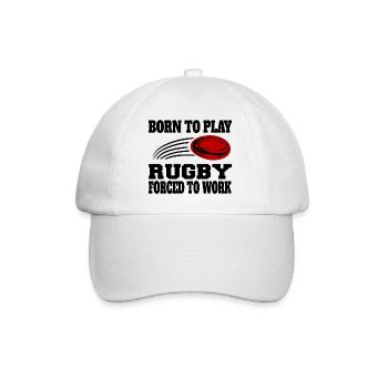 Rugby Gift Rugby Player Rugby Coach Rugby Team - Baseball Cap - white/white - Front