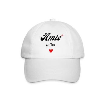 amie au top idée cadeau - Casquette classique - blanc/blanc - Devant
