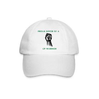 Stolze Schwester - Baseballkappe - Weiß/Weiß - Vorne