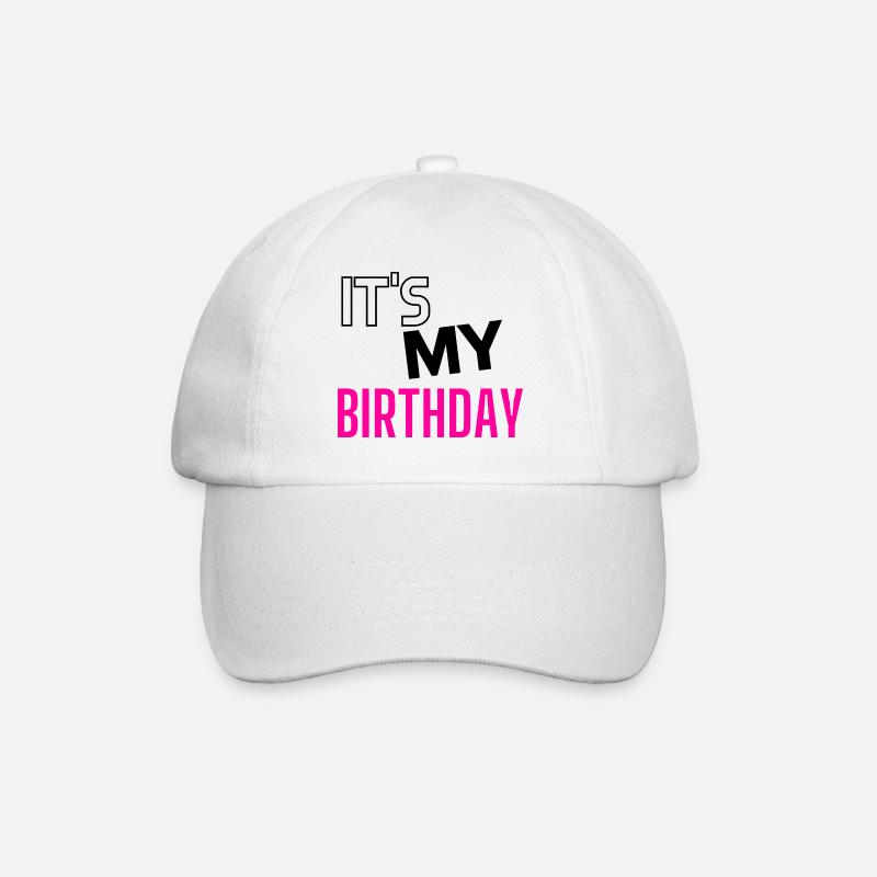 Geburstag I Its my Birthday - Baseballkappe - Weiß/Weiß
