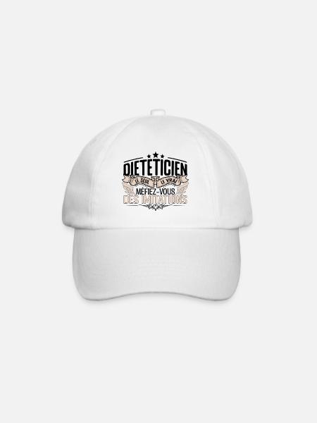 Diététicien cadeau Diététicien le vrai Diététicien - Casquette classique - blanc/blanc