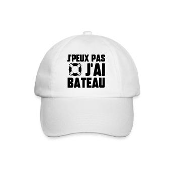 J’peux pas j’ai bateau - Casquette classique - blanc/blanc - Devant