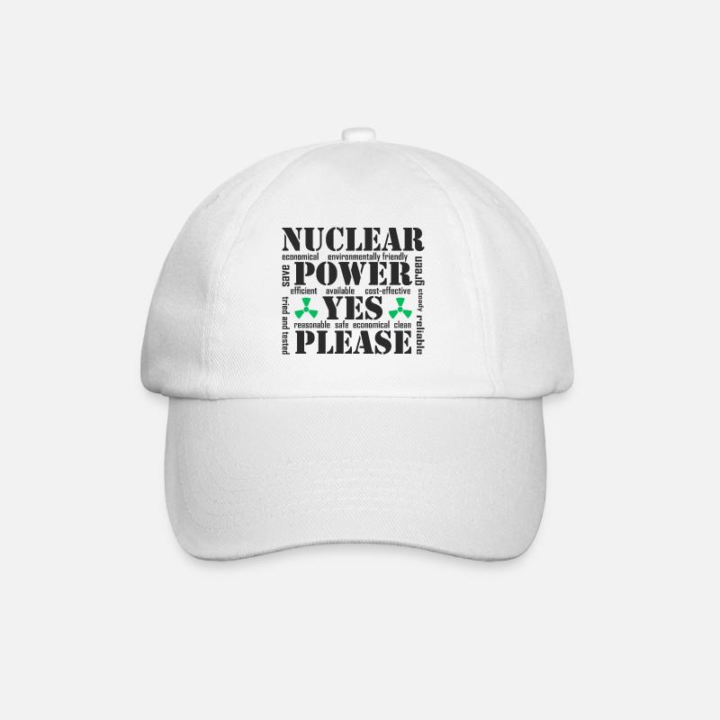 L’énergie nucléaire, oui s’il vous plaît, l’énergie nucléaire - Casquette classique - blanc/blanc