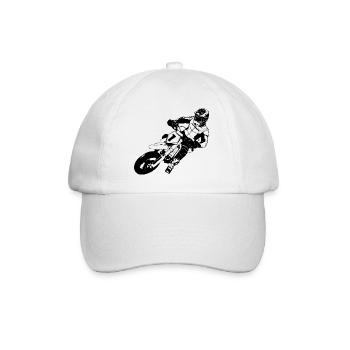 Supermoto - Supermotard - Baseball Cap - white/white - Front