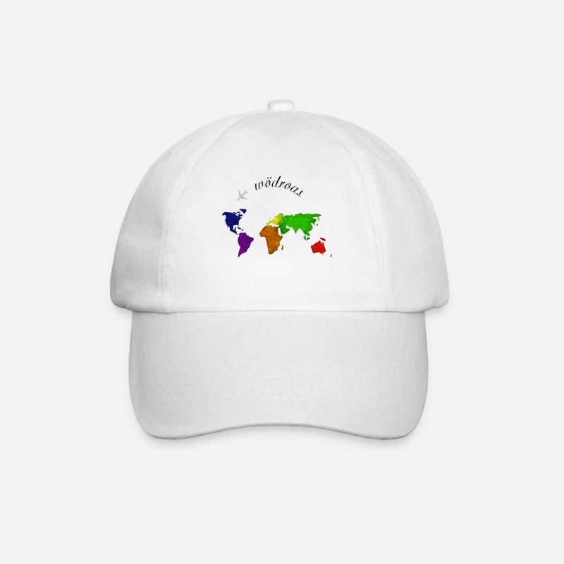 Wödroas - Weltreise, dialecte autrichien - Casquette classique - blanc/blanc