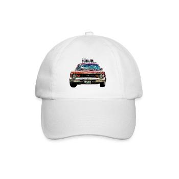 old car car USA nova - Baseball Cap - white/white - Front