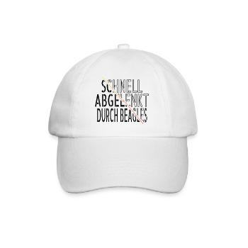 geburtstagsgeschenkidee hundefreund zitat humor - Baseballkappe - Weiß/Weiß - Vorne