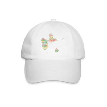 Guadeloupe 971 Map Antilles Island France Gwada - Baseball Cap - white/white - Front
