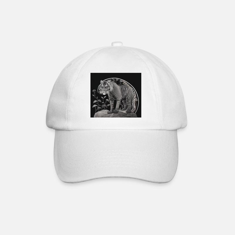 Tiger - Baseballkappe - Weiß/Weiß