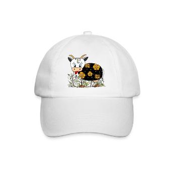 Cow - Baseball Cap - white/white - Front