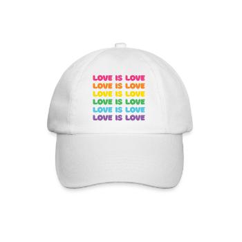 Mois de la fierté - L’amour c’est l’amour - Casquette classique - blanc/blanc - Devant