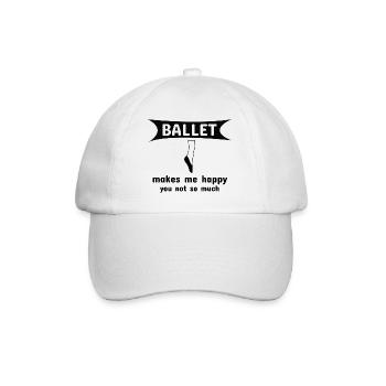 Dancing Dance Music - Baseballkappe - Weiß/Weiß - Vorne