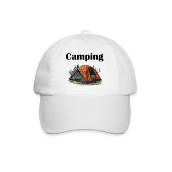 Camping - Baseballkappe - Weiß/Weiß - Vorne