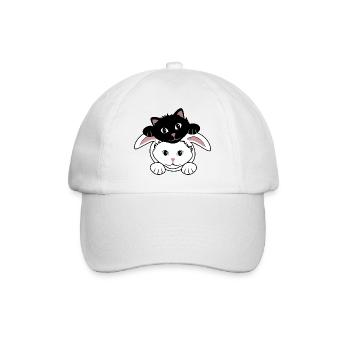 Lapin et démon - Casquette classique - blanc/blanc - Devant