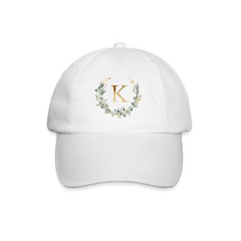 K Monogramme Couronne d’eucalyptus - Casquette classique - blanc/blanc - Devant