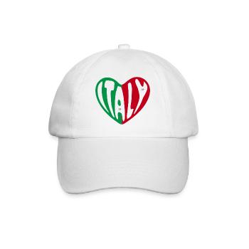 Italy heart - Casquette classique - blanc/blanc - Devant