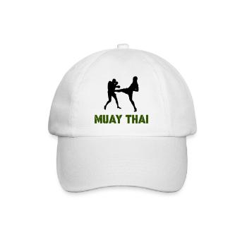 muay thai 1 - Baseballkappe - Weiß/Weiß - Vorne