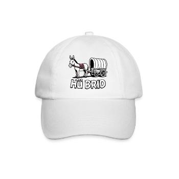 Hü Brid - Lustiges Hybrid Auto - Eselin - Baseballkappe - Weiß/Weiß - Vorne