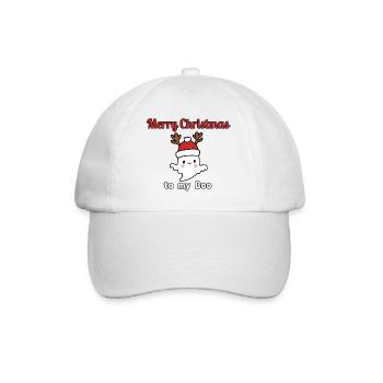 Joyeux Noël à mon Boo / Noël motif doux - Casquette classique - blanc/blanc - Devant
