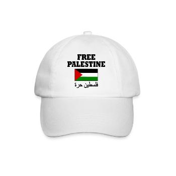 Free palestine - Casquette classique - blanc/blanc - Devant