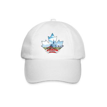Montréal, Québec Canada Feuille d’érable - Casquette classique - blanc/blanc - Devant