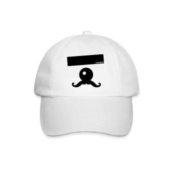 Pappnas - Karneval Kostüm - Baseballkappe - Weiß/Weiß - Vorne