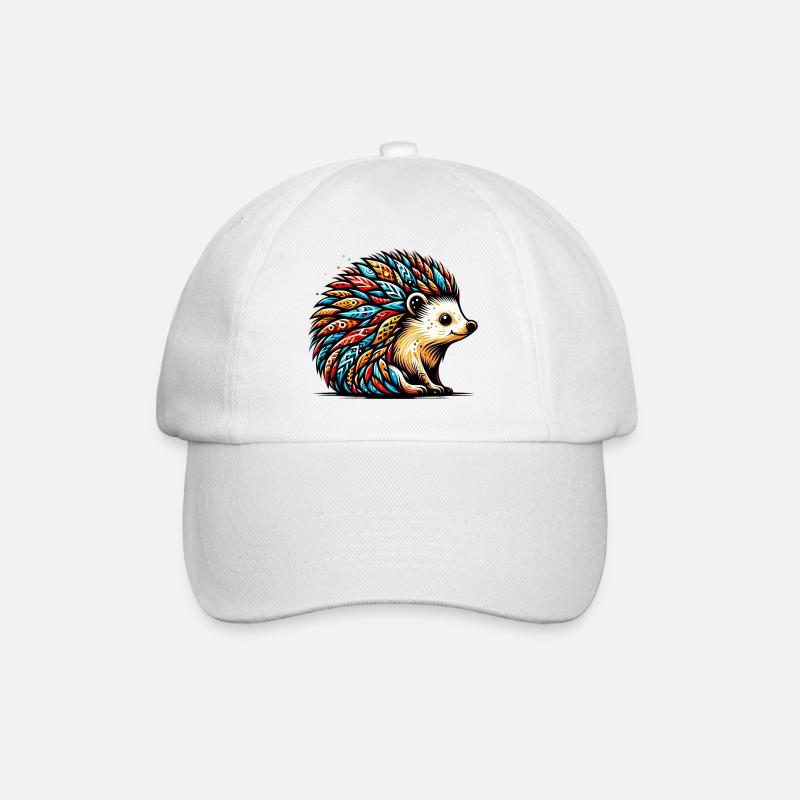 Igel - Baseballkappe - Weiß/Weiß