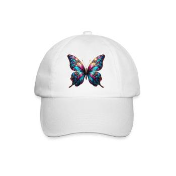 Schmetterling - Baseballkappe - Weiß/Weiß - Vorne