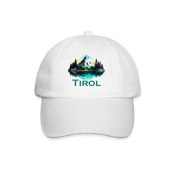 Tirol mit Berge, dem Land Tirol die Treue Alpen - Baseballkappe - Weiß/Weiß - Vorne